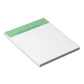 Notitieblokken met een gepersonaliseerde Gele-Dais (Schuin)