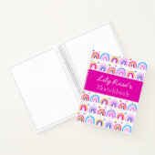 Notitieboek aangepast Rainbow Pattern Sketchbook (Binnen)