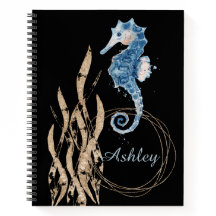 Notitieboek Aangepaste naam Seahorse