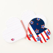 NOTITIEBOEK Amerikaanse vlag Heart Shape (Binnen)