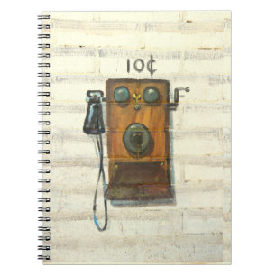 notitieboek antiek wandtelefoon