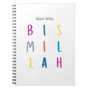 Notitieboek - Begin met Bismillah