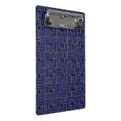 Notitieboek Blauw vierkantje Mini Klembord (Schuin)