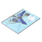 Notitieboek blauwe vlinder (Linkerzijde)