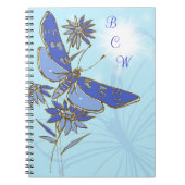 Notitieboek blauwe vlinder (Voorkant)