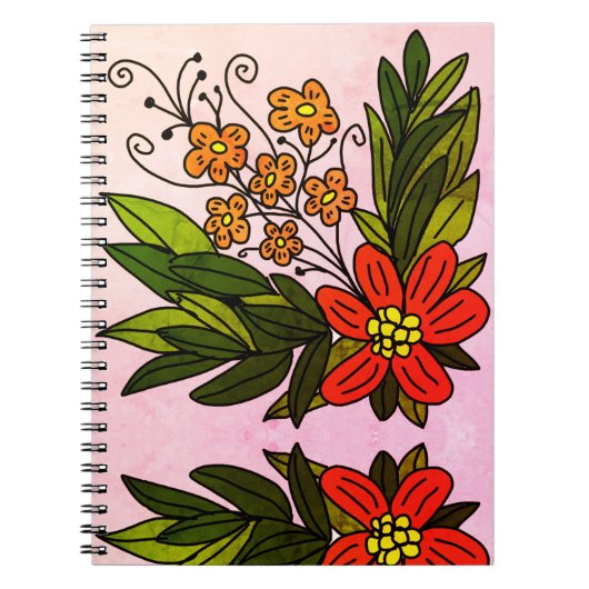 Notitieboek bloemen (Voorkant)