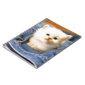 Notitieboek-Blue Jean Pocket Kitten Notitieboek (Linkerzijde)