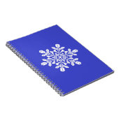 Notitieboek Blue Snow Flake (Rechterzijde)