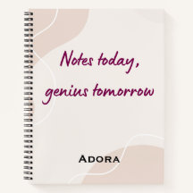 Notitieboek Citaten – “Notities Vandaag, Genie Mor