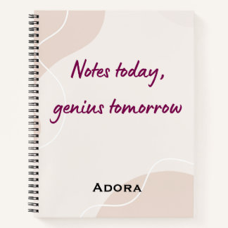 Notitieboek Citaten – “Notities Vandaag, Genie Mor