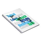 Notitieboek element (blauw/groen) (Rechterzijde)