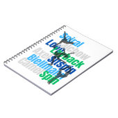 Notitieboek element (blauw/groen) (Linkerzijde)