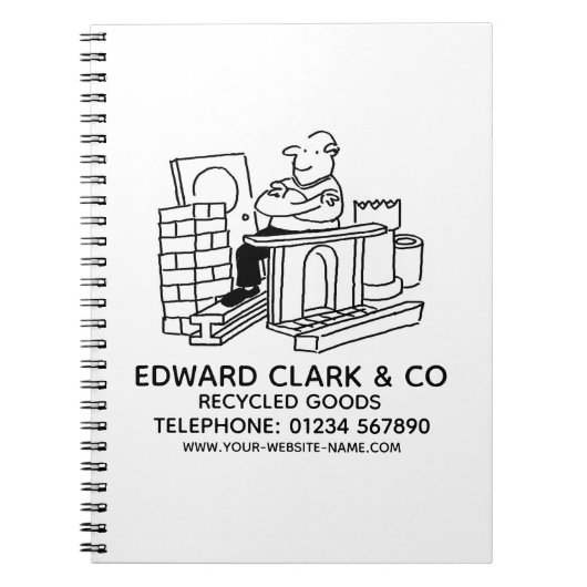 Notitieboek gerecycleerde goederen (Voorkant)