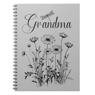 Notitieboek - Grandma Wildflower Dragonfly