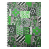 Notitieboek groen patchwork (Voorkant)