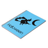 Notitieboek - Halloween Flying Witch (Linkerzijde)
