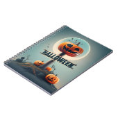 Notitieboek Halloween pompoenen (Linkerzijde)