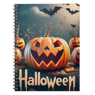 Notitieboek Halloween pompoenen
