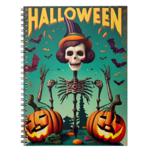 Notitieboek Halloween pompoenen