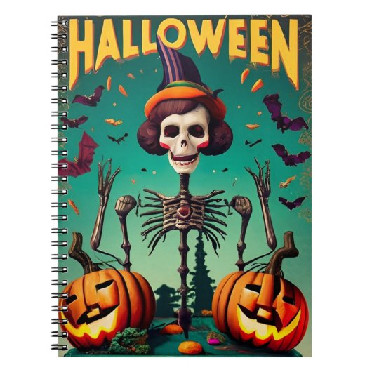 Notitieboek Halloween pompoenen (Voorkant)