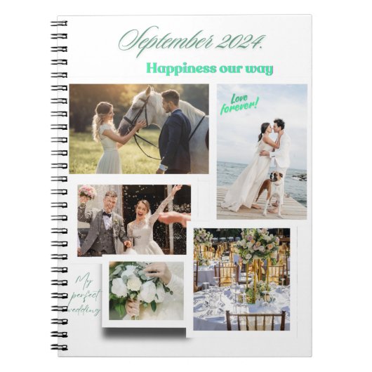 Notitieboek Happy Wedding Vision Board (Voorkant)