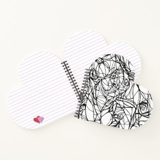 Notitieboek hart: DIY Kleur in eigen persoon: kuns