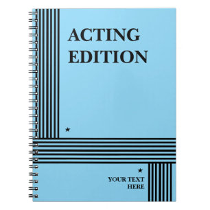 Notitieboek in Play Script-stijl met acteereditie
