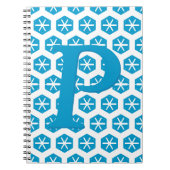 Notitieboek - Initiaal met Snowflake Patroon (Voorkant)