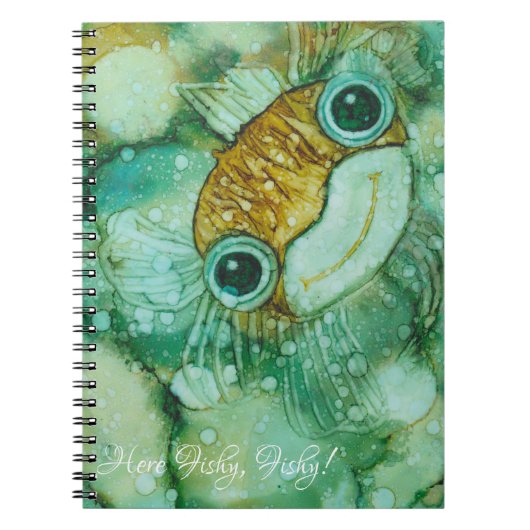 Notitieboek "Inkblot/Cute Fish Personalize (Voorkant)