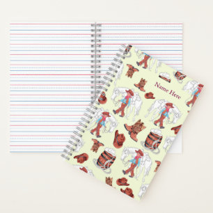 Notitieboek jonge cowboy en paard