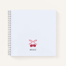 Notitieboek Journaal | Zoete Kersen Strik Cute