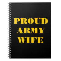 Notitieboek Legervrouw Proud