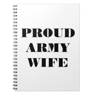 Notitieboek Legervrouw Proud
