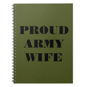 Notitieboek Legervrouw Proud