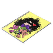 Notitieboek meisje & Bloemen (Linkerzijde)