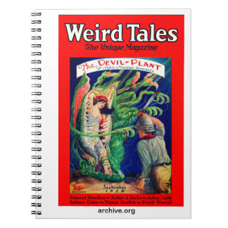 Notitieboek met 1928 Weird Tales Magazine Hoesje