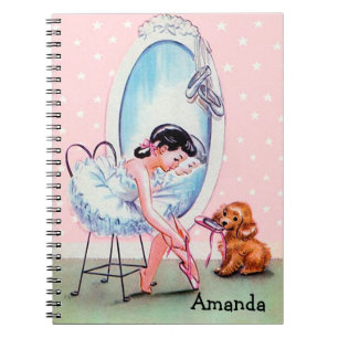 Notitieboek met afbeelding van ballerina