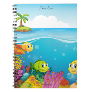 Notitieboek met aquatisch thema