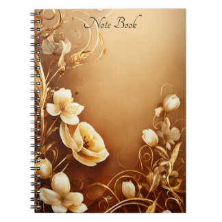 Notitieboek met bloementhema