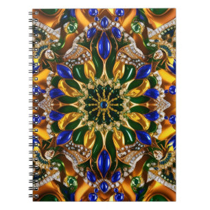 Notitieboek met Brazilië Kleuren Abstract Ontwerp