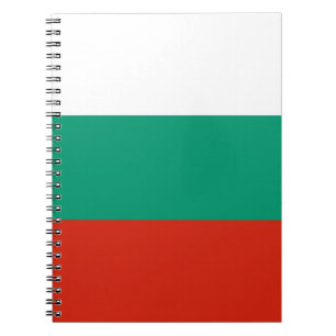 Notitieboek met Bulgaarse vlag
