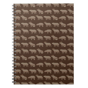 Notitieboek met capybara-patroon