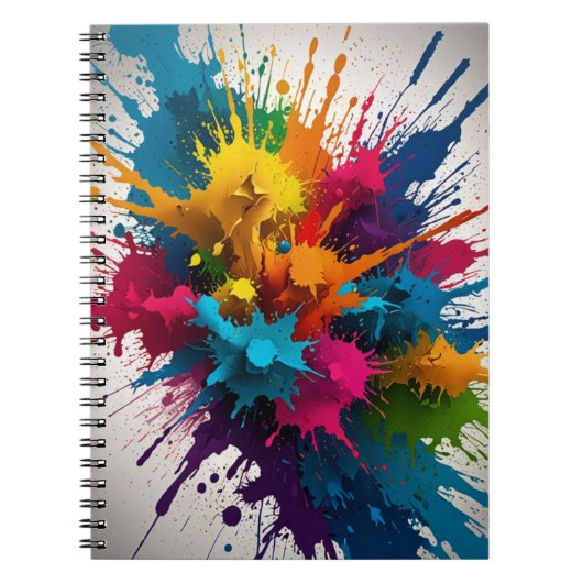 Notitieboek met Color Splash Design (Voorkant)