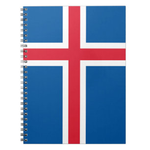 Notitieboek met de IJslandse vlag