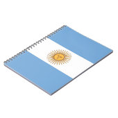 Notitieboek met de vlag van Argentinië (Linkerzijde)