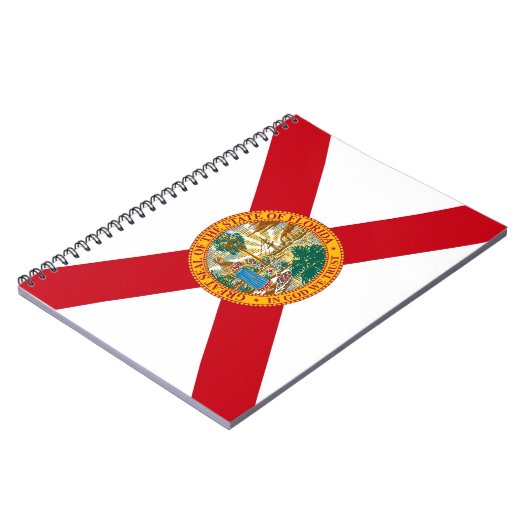 Notitieboek met de vlag van de staat Florida (Linkerzijde)