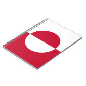 Notitieboek met de vlag van Groenland (Linkerzijde)