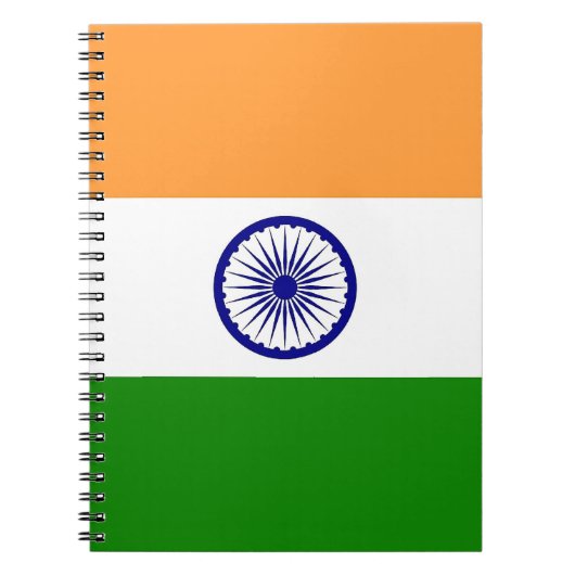 Notitieboek met de vlag van India (Voorkant)