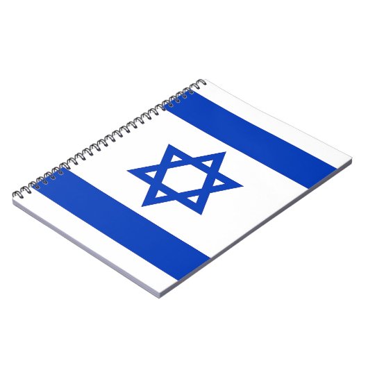 Notitieboek met de vlag van Israël (Linkerzijde)