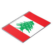 Notitieboek met de vlag van Libanon (Linkerzijde)